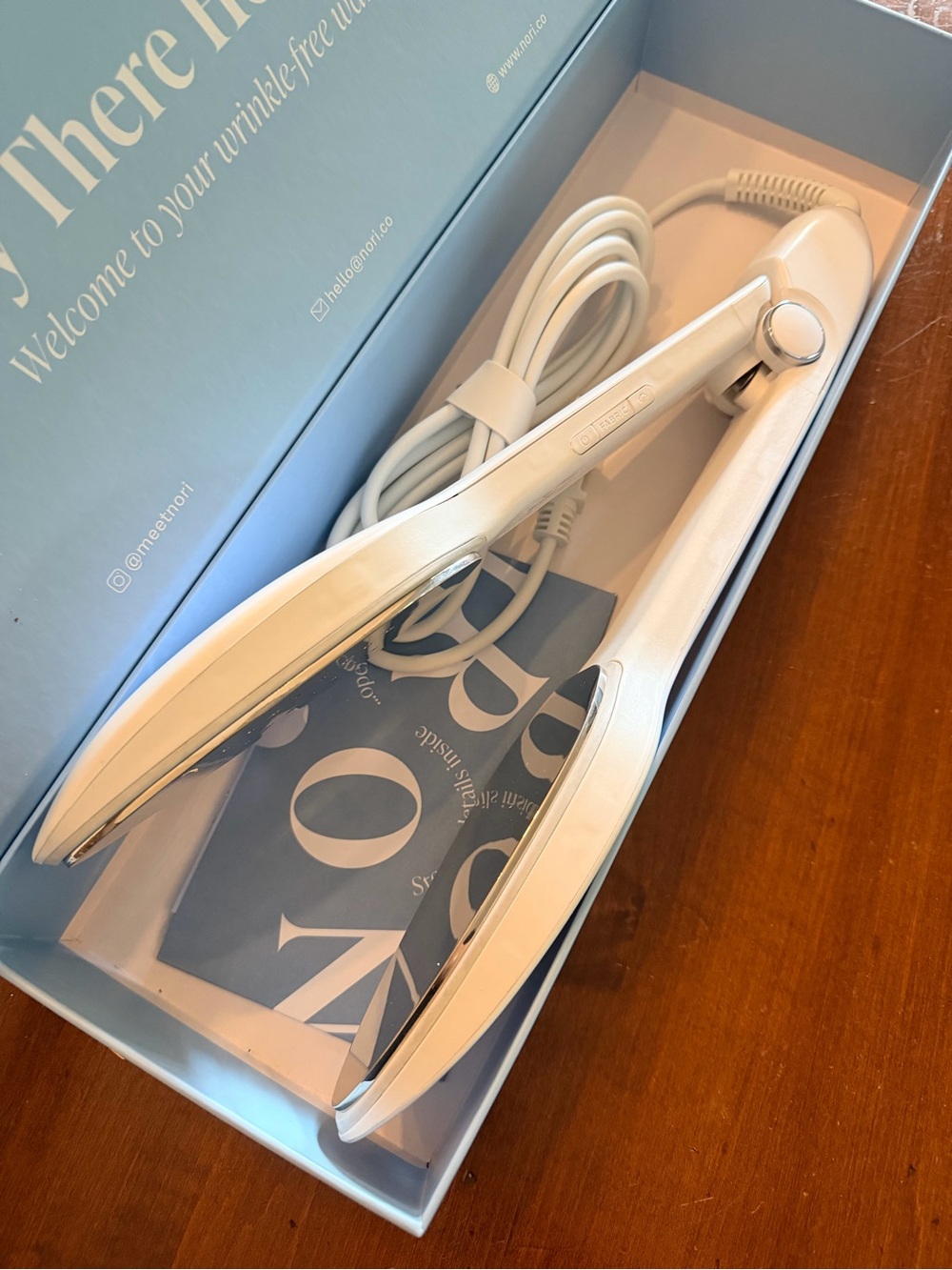 NIB Nori White Clothing Iron